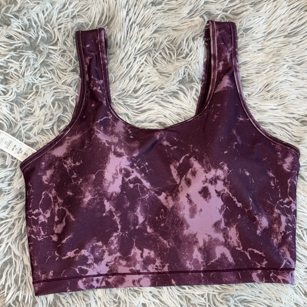 Marika NWOT Purple Sports Bra Size XL Tie Dye